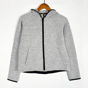 Lululemon Womens City Bound Hoodie Heathered Space Dyed Medium Grey Size 6